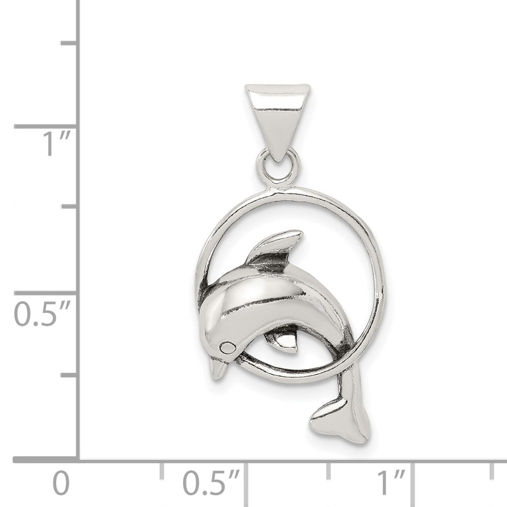 Sterling Silver Dolphin Charm