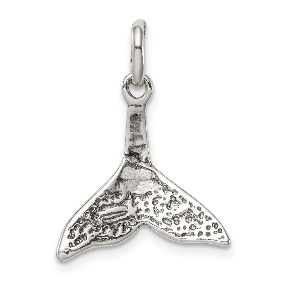 Sterling Silver Whale Tail Charm