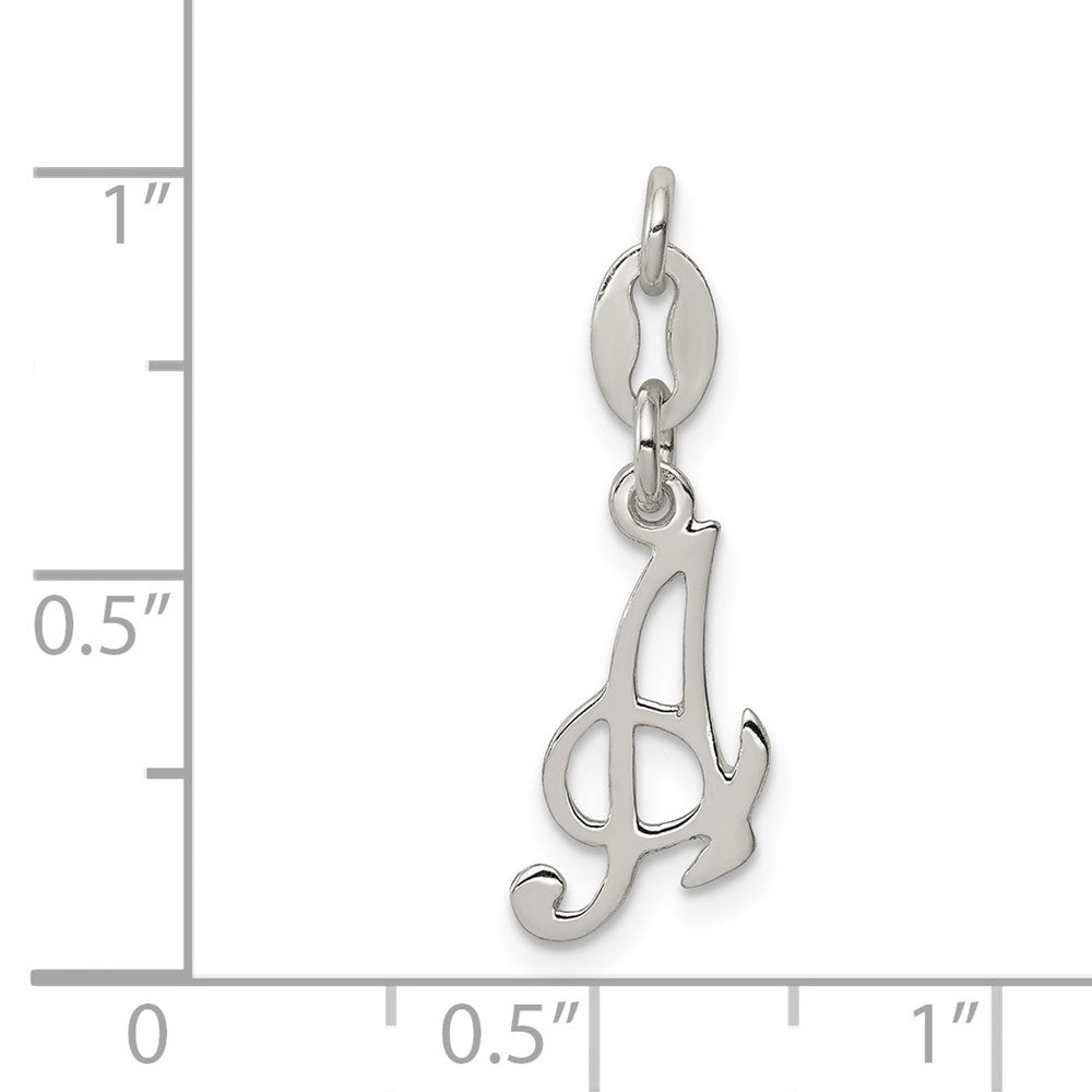 Sterling Silver Letter A Initial Charm