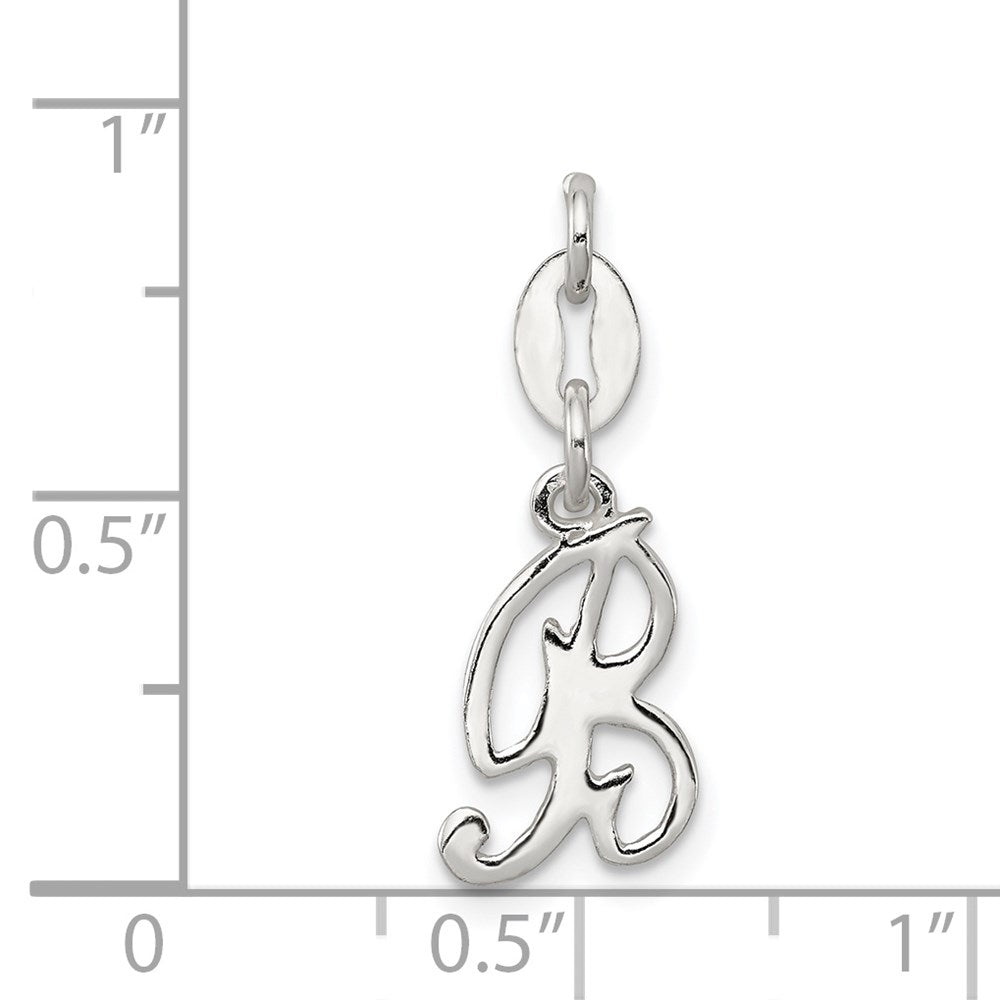 Sterling Silver Letter B Initial Charm