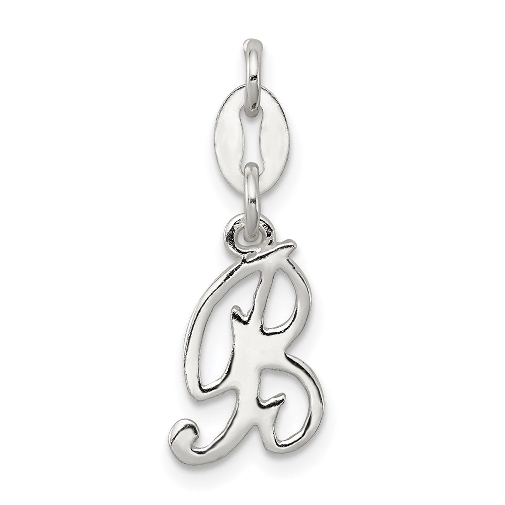 Sterling Silver Letter B Initial Charm