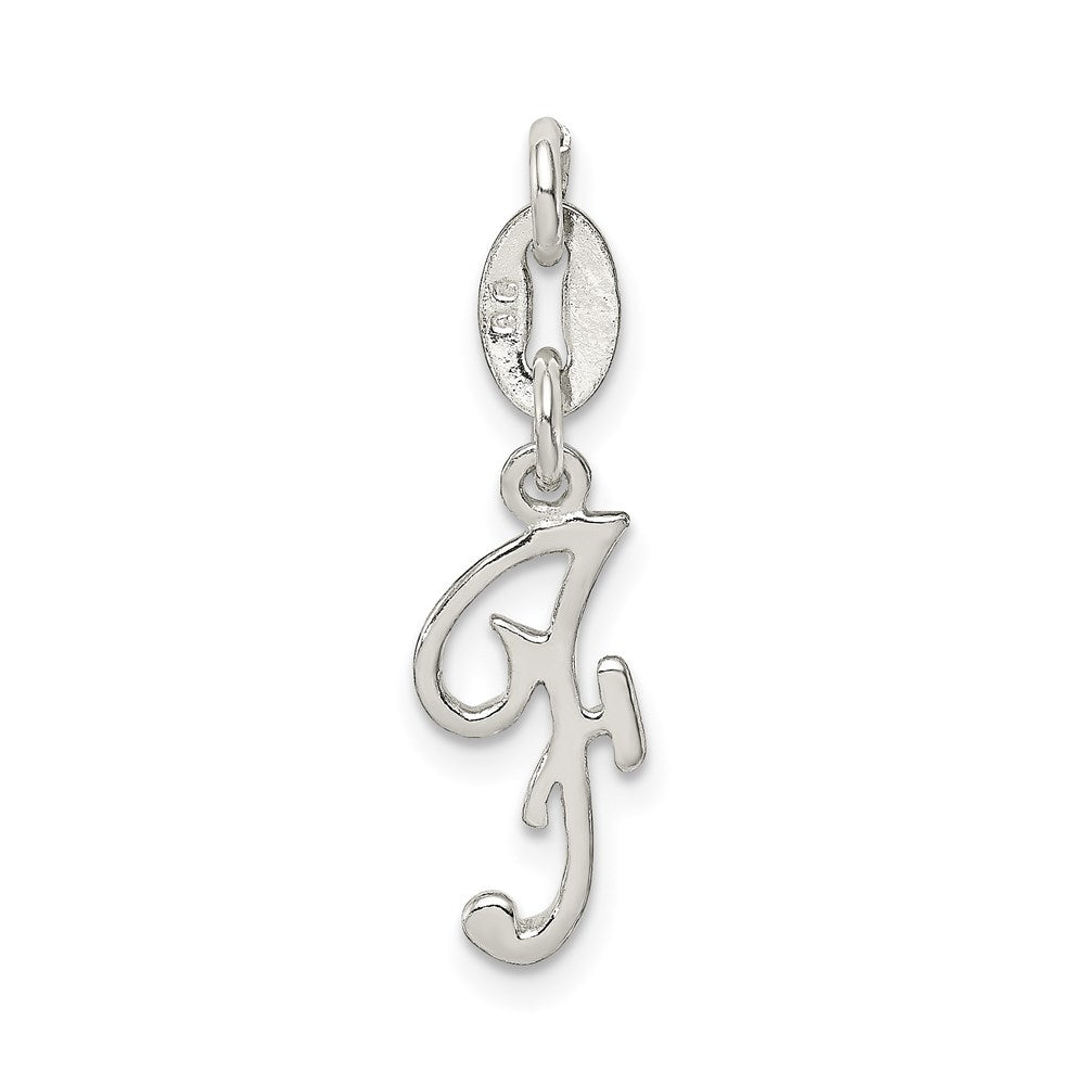 Sterling Silver Letter F Initial Charm