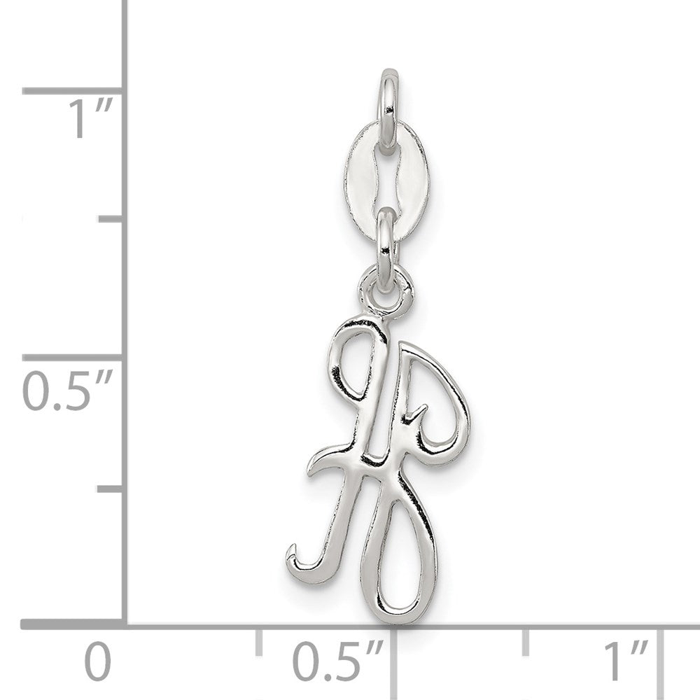 Sterling Silver Letter H Initial Charm