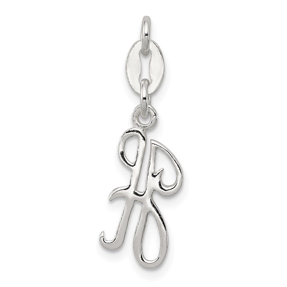 Sterling Silver Letter H Initial Charm