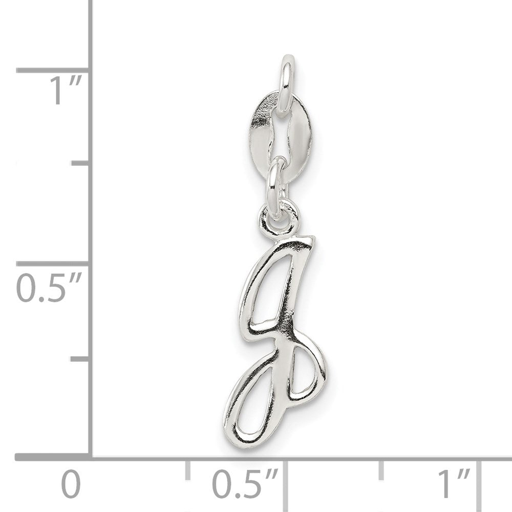 Sterling Silver Letter J Initial Charm