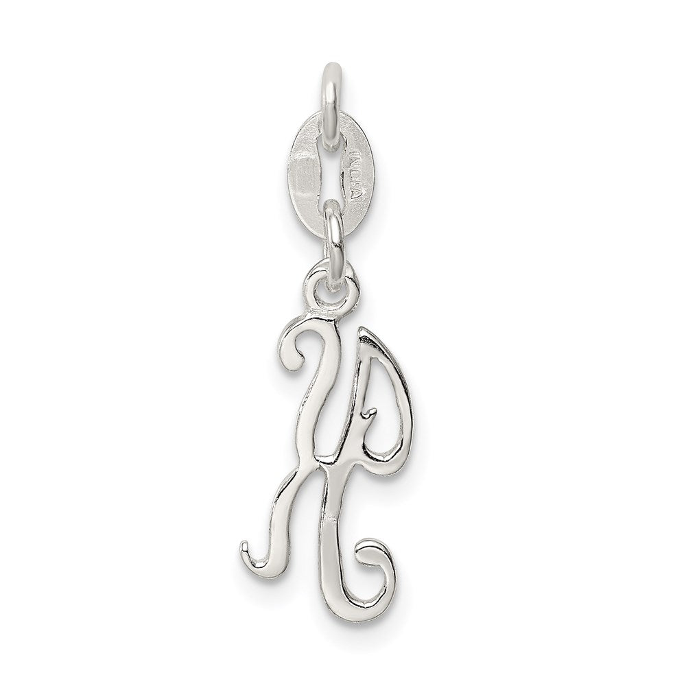 Sterling Silver Letter K Initial Charm