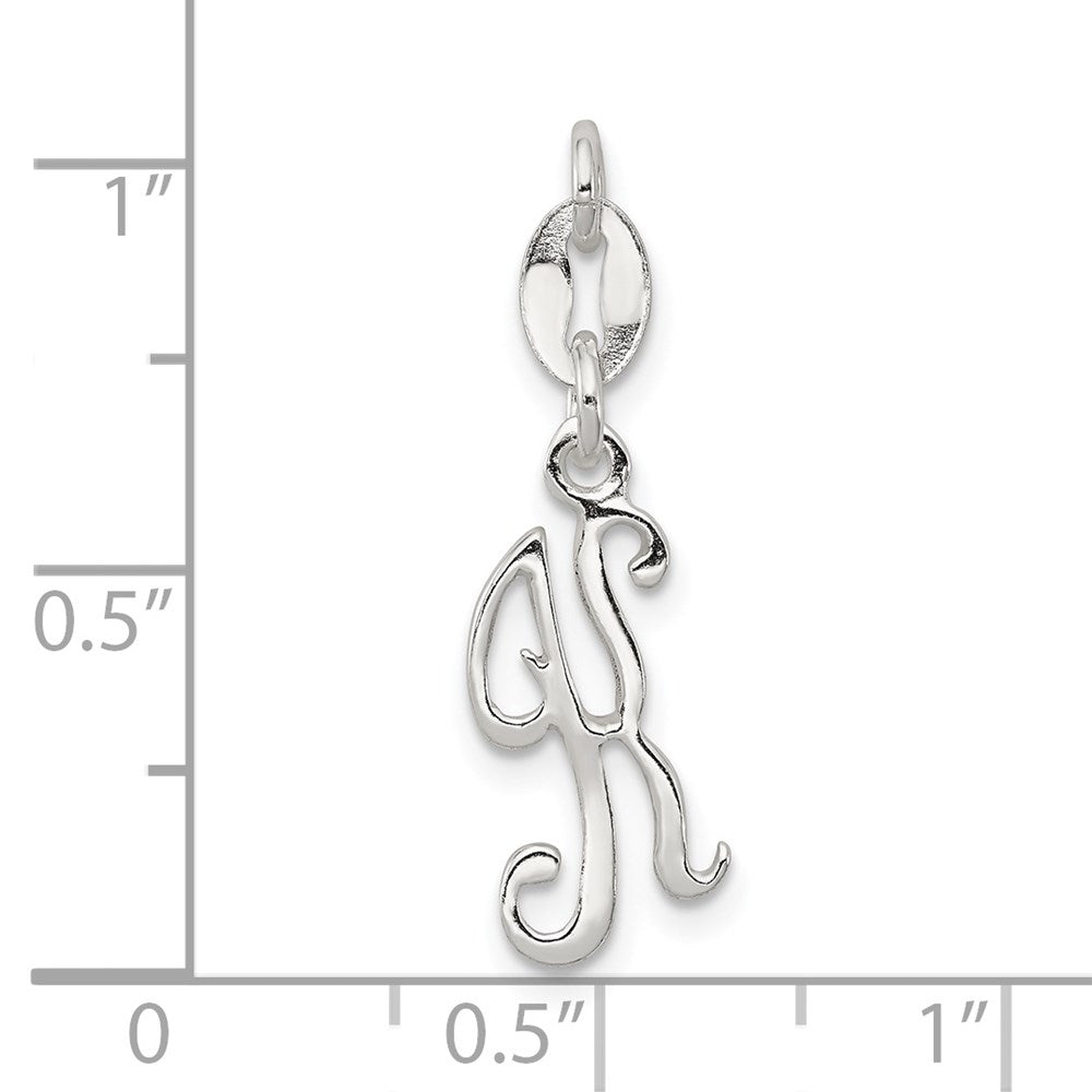 Sterling Silver Letter K Initial Charm