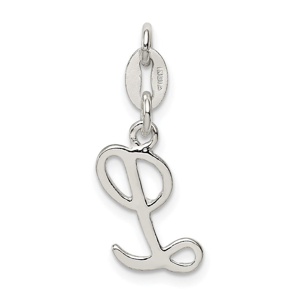 Sterling Silver Letter L Initial Charm