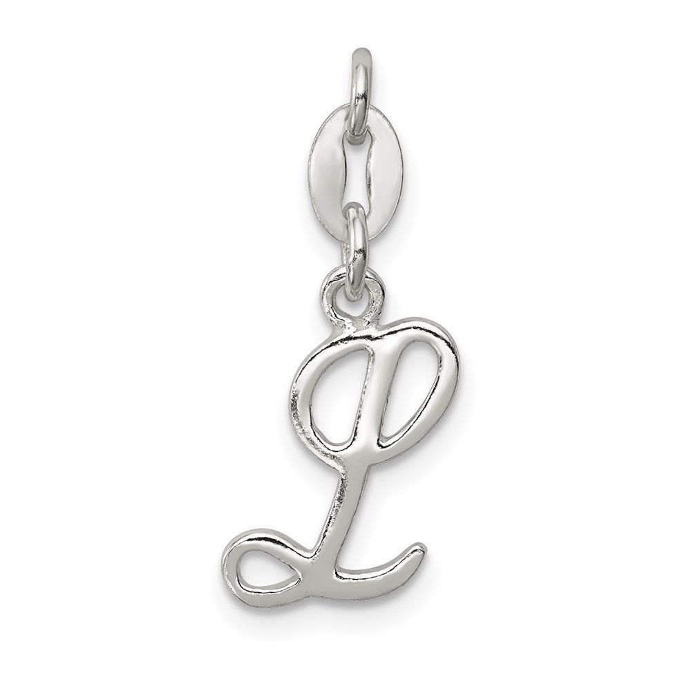 Sterling Silver Letter L Initial Charm