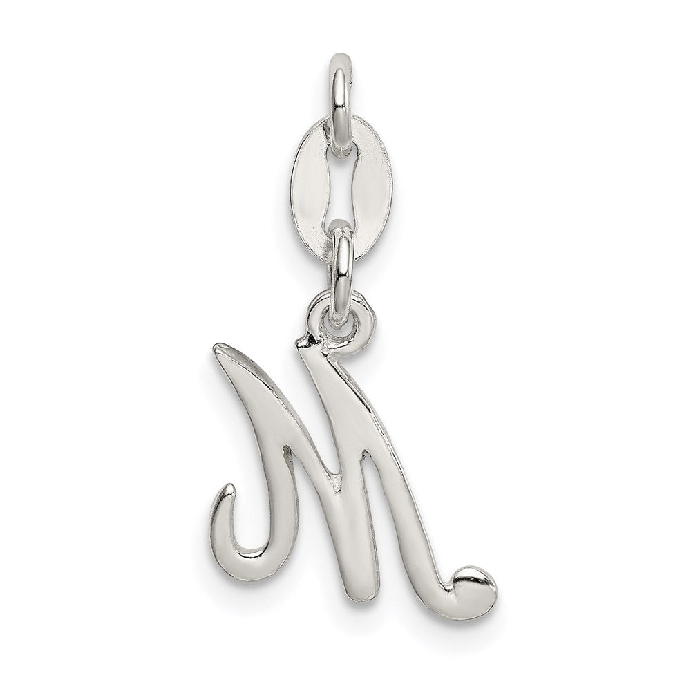 Sterling Silver Letter M Initial Charm