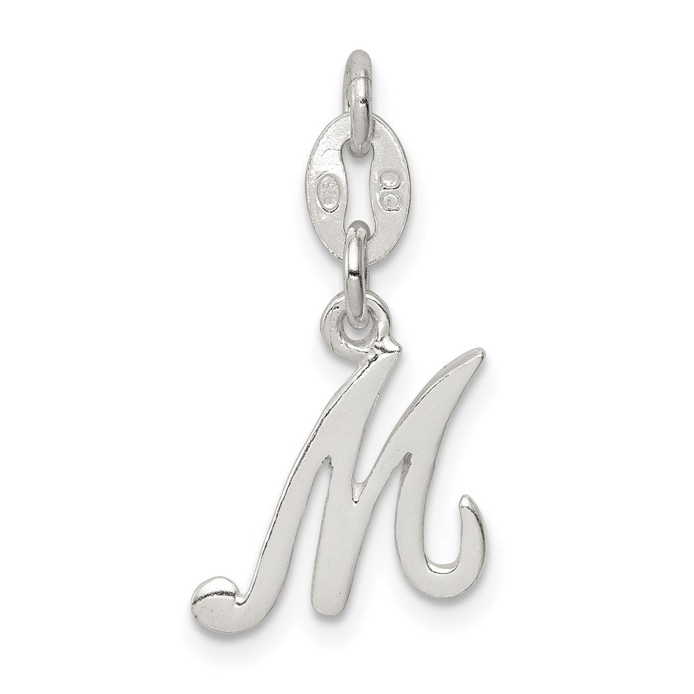 Sterling Silver Letter M Initial Charm