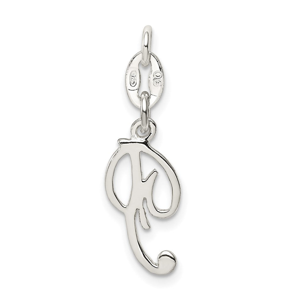 Sterling Silver Letter P Initial Charm