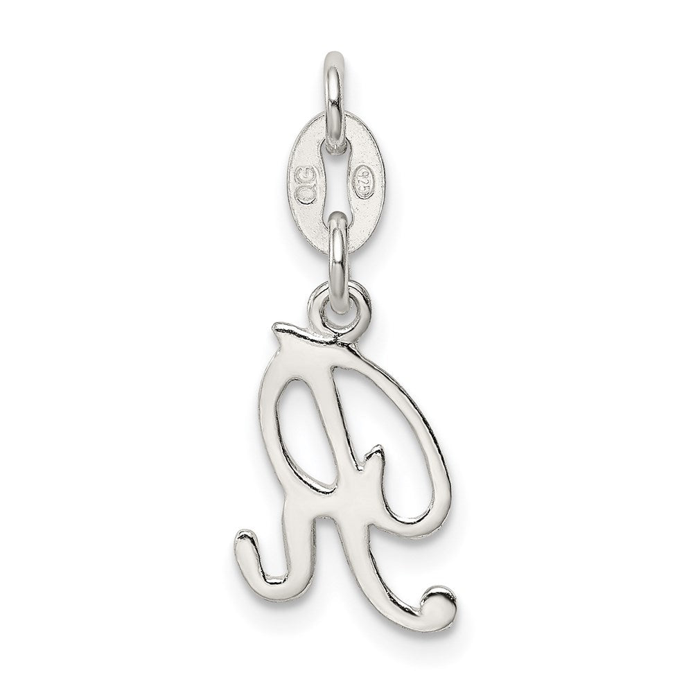 Sterling Silver Letter R Initial Charm