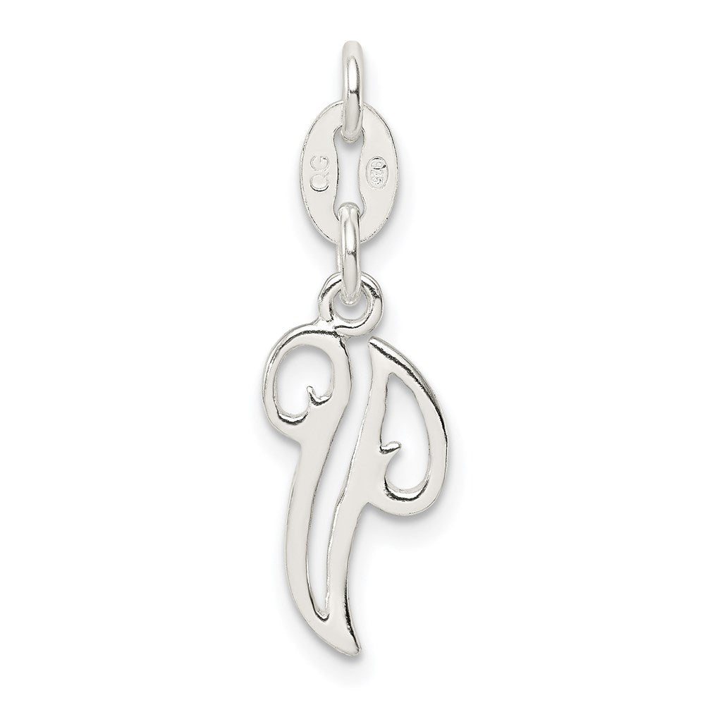 Sterling Silver Letter V Initial Charm