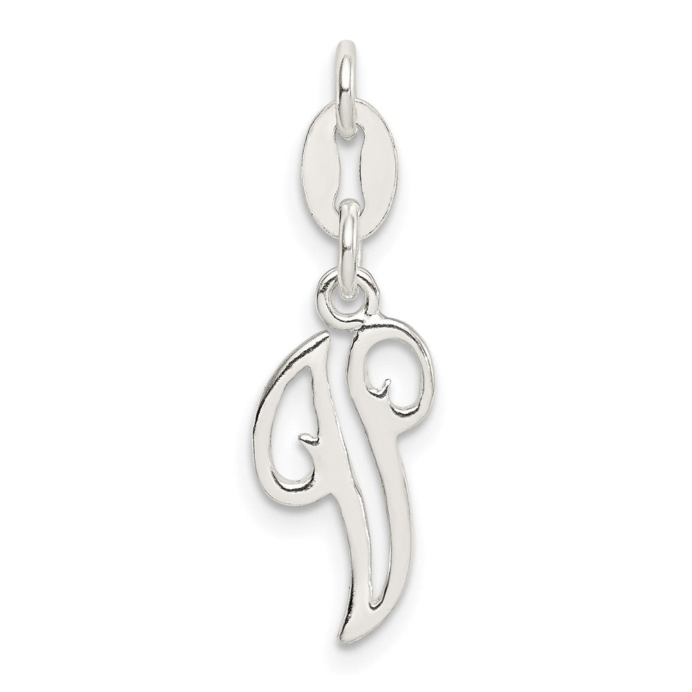 Sterling Silver Letter V Initial Charm