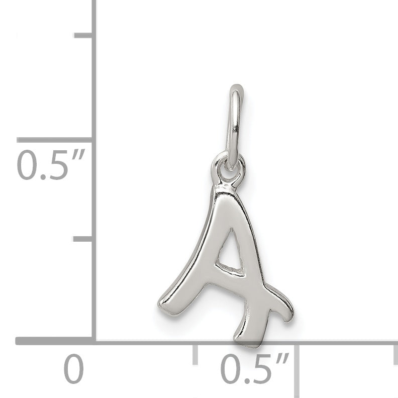 Sterling Silver Initial A Pendant QC6511A