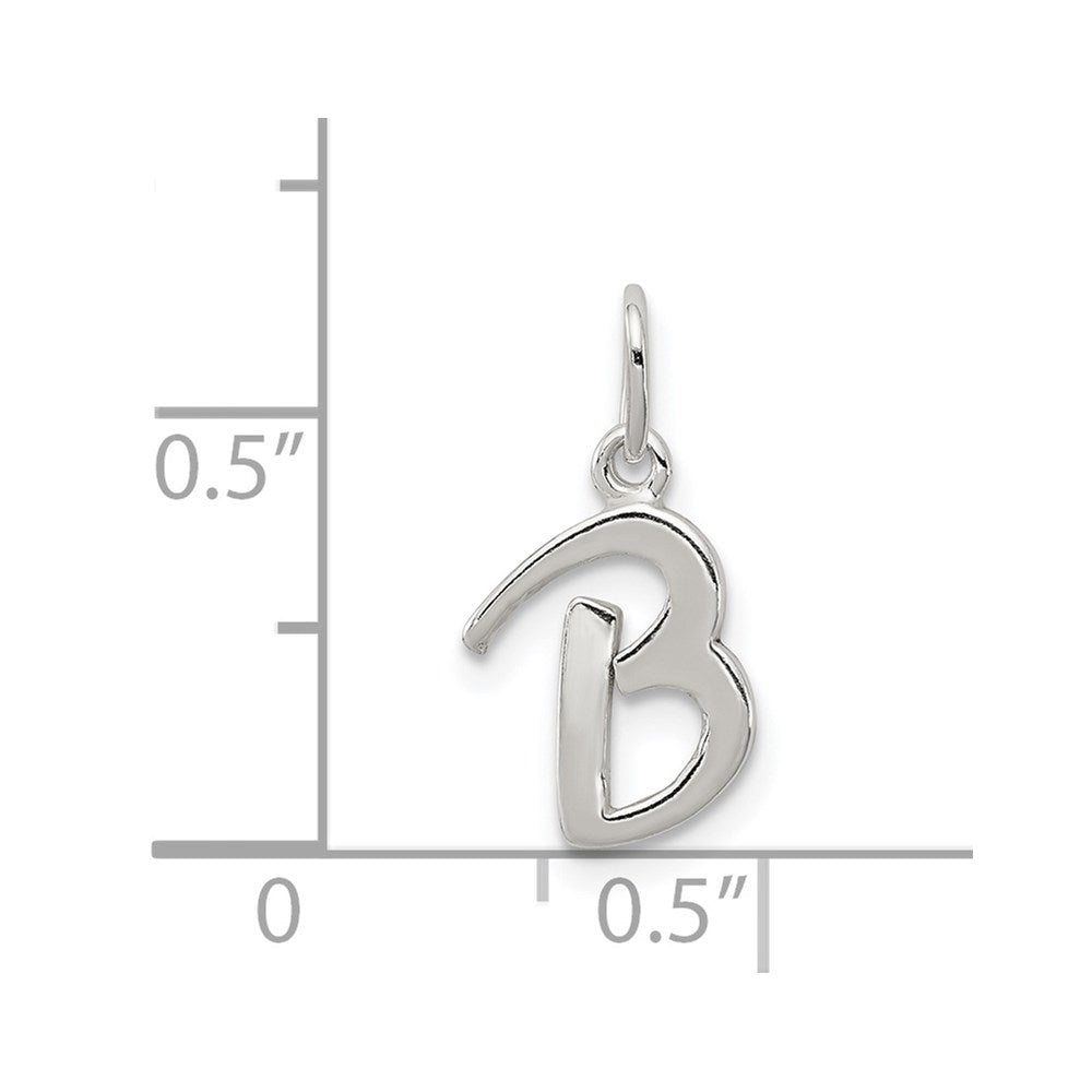 Sterling Silver Letter B Initial Charm