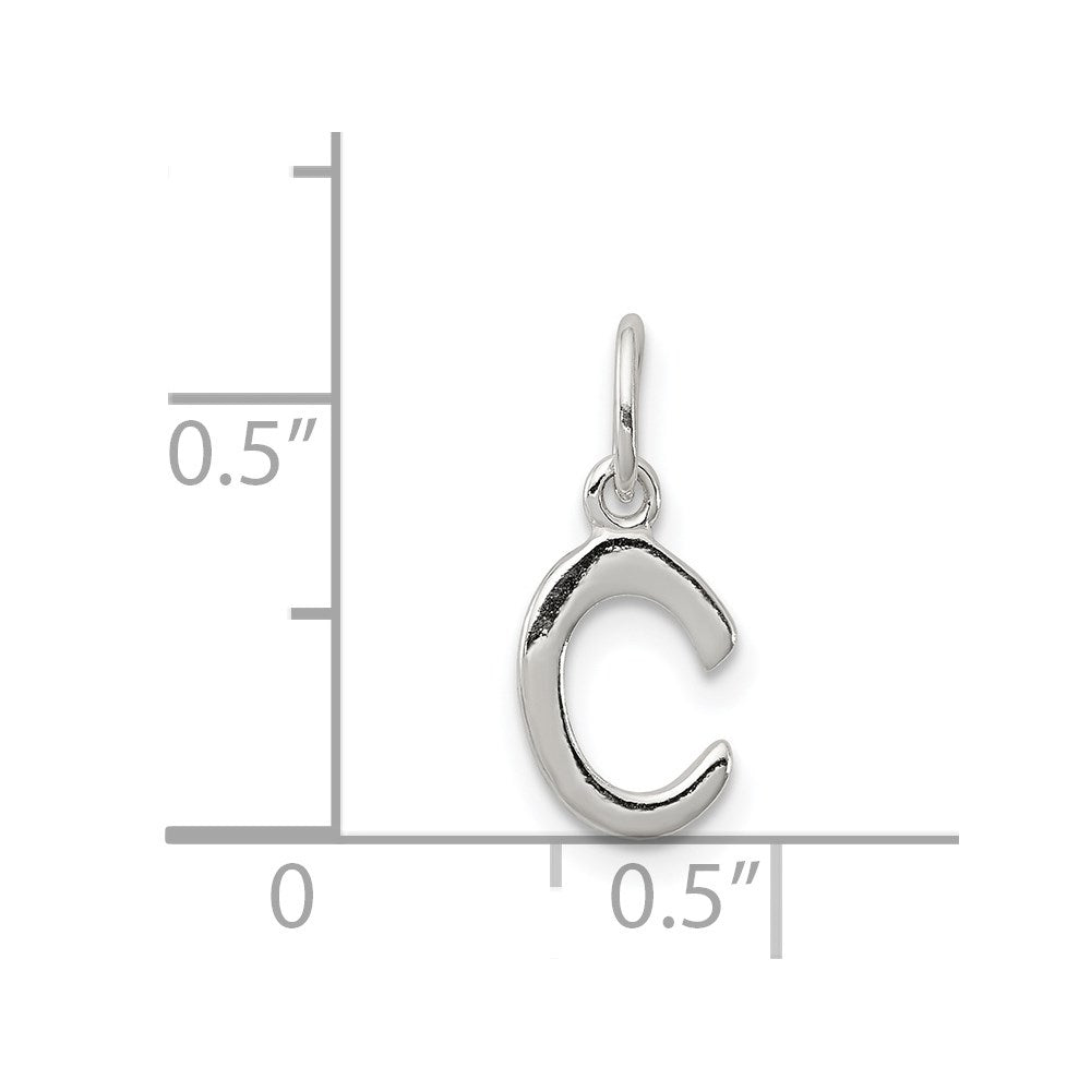 Sterling Silver Letter C Initial Charm