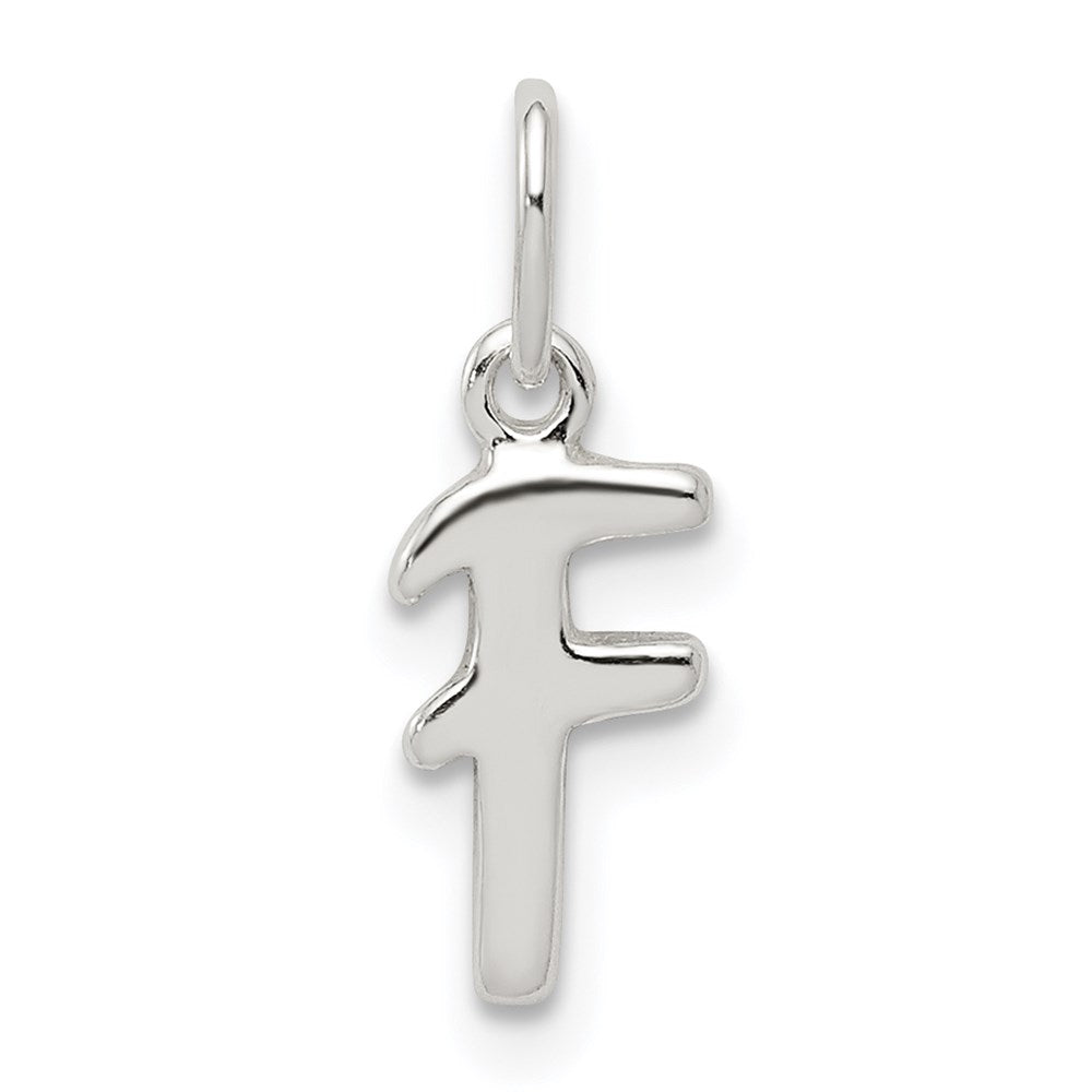 Sterling Silver Letter F Initial Charm