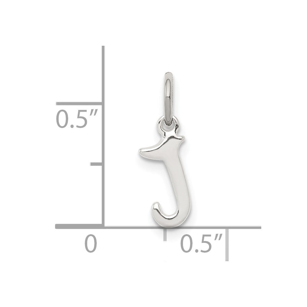 Sterling Silver Letter J Initial Charm