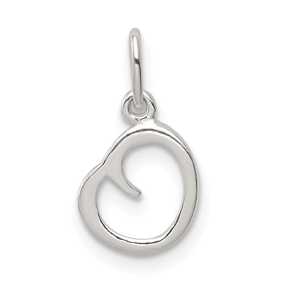 Sterling Silver Letter O Initial Charm