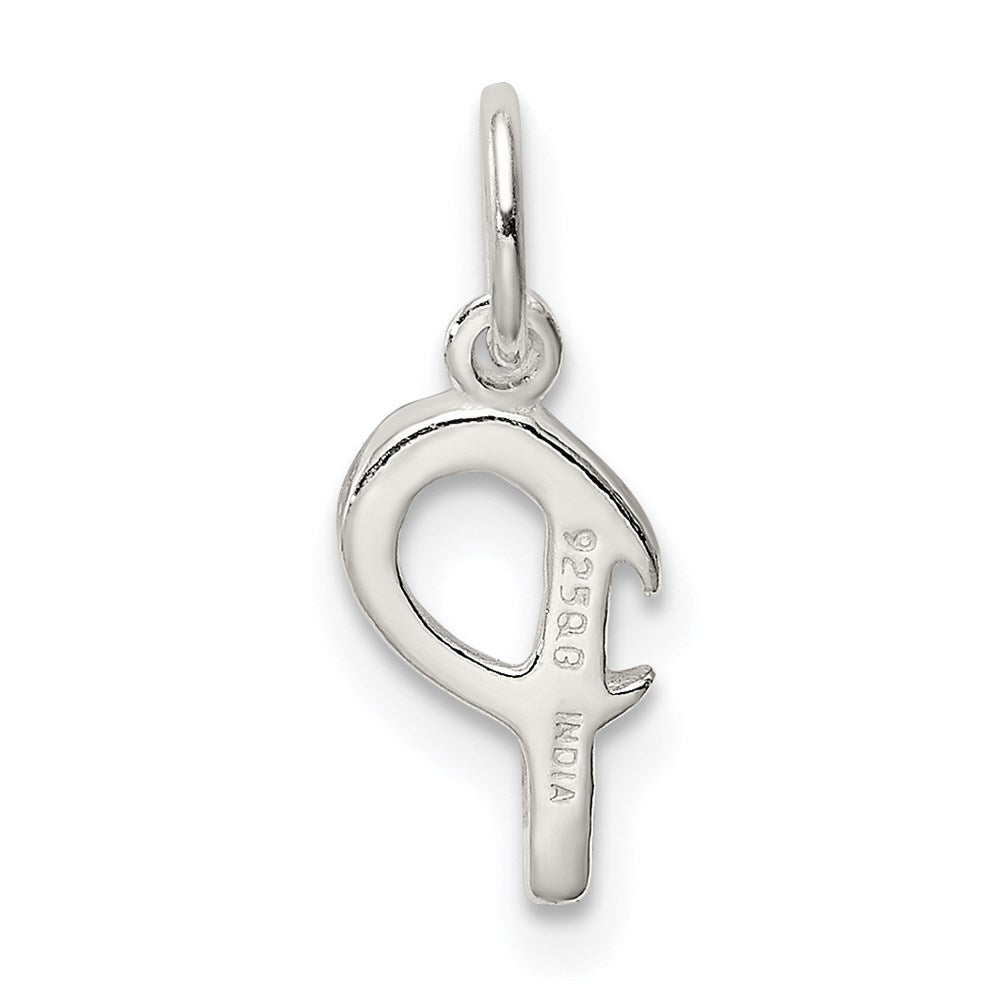 Sterling Silver Letter P Initial Charm