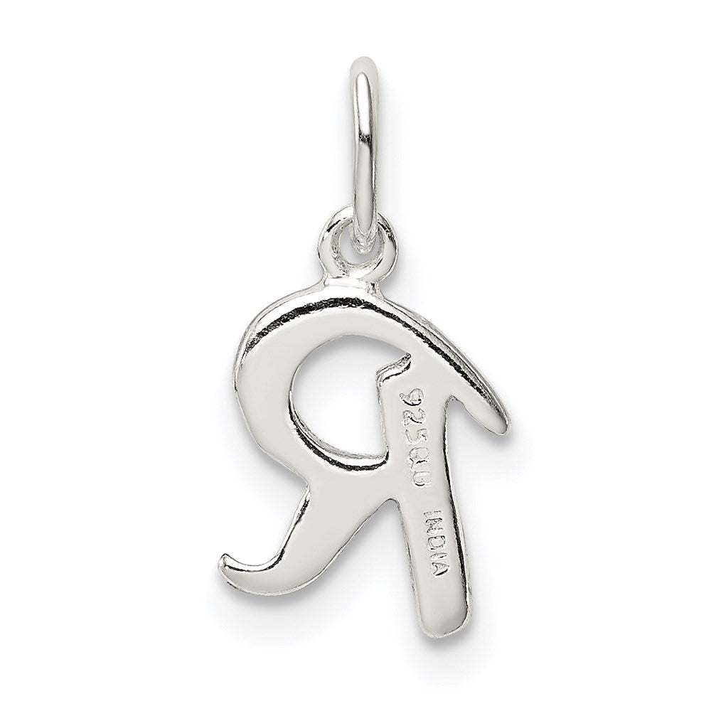 Sterling Silver Letter R Initial Charm