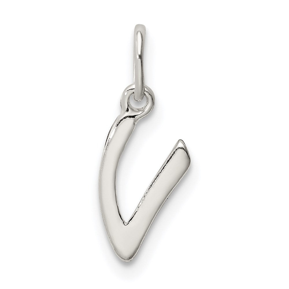 Sterling Silver Letter V Initial Charm