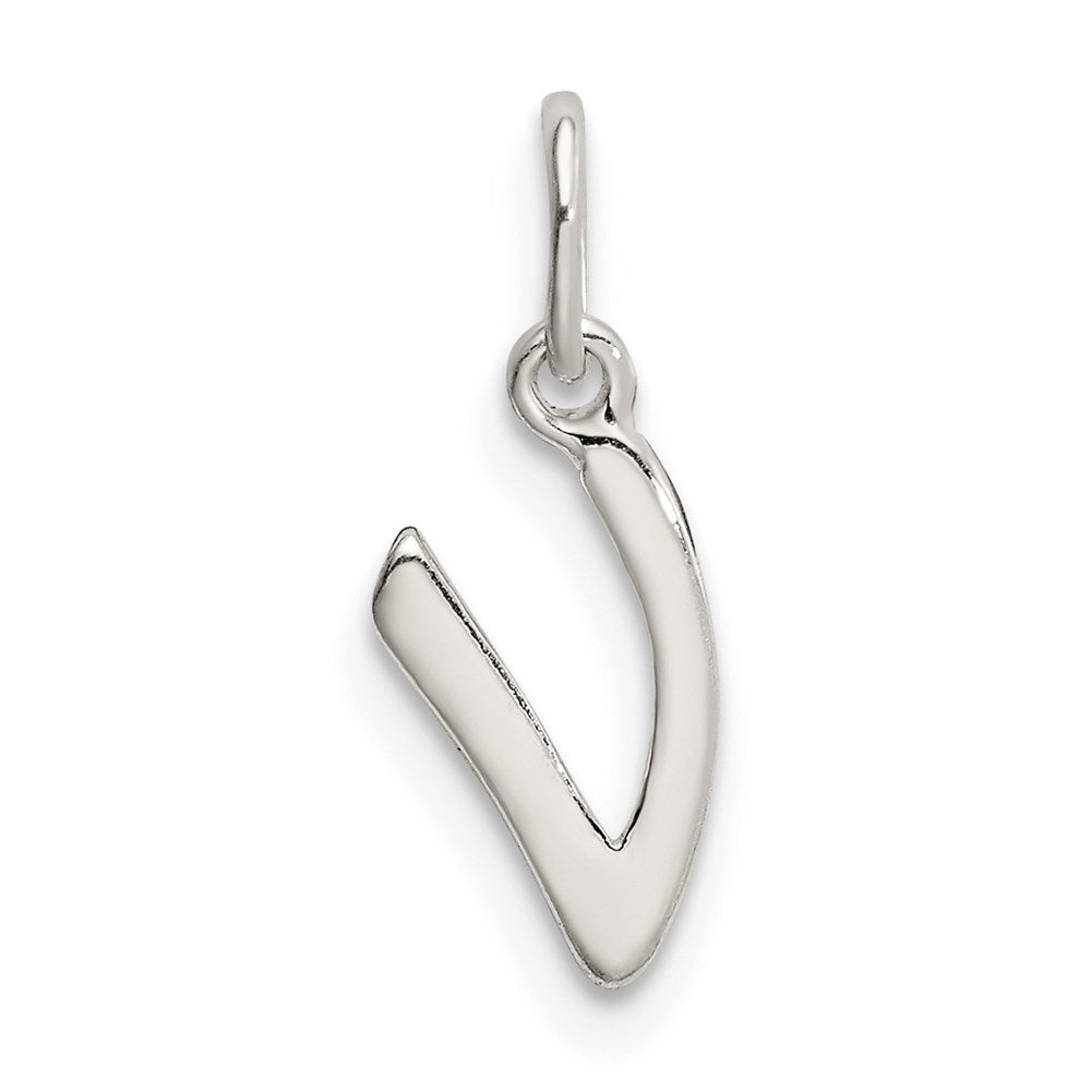 Sterling Silver Letter V Initial Charm