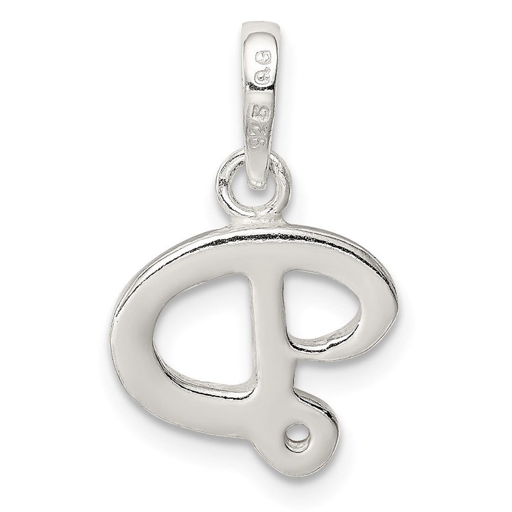 Sterling Silver Letter D Initial Pendant