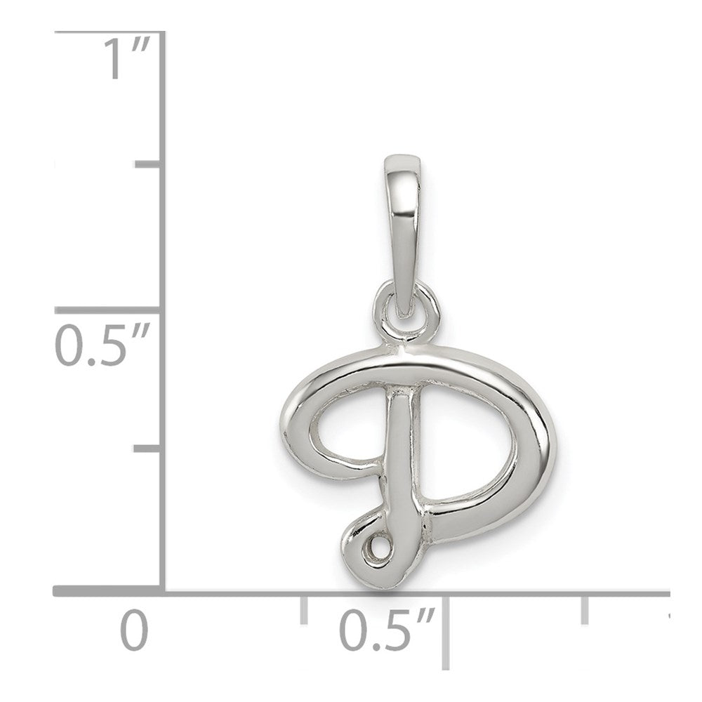 Sterling Silver Letter D Initial Pendant