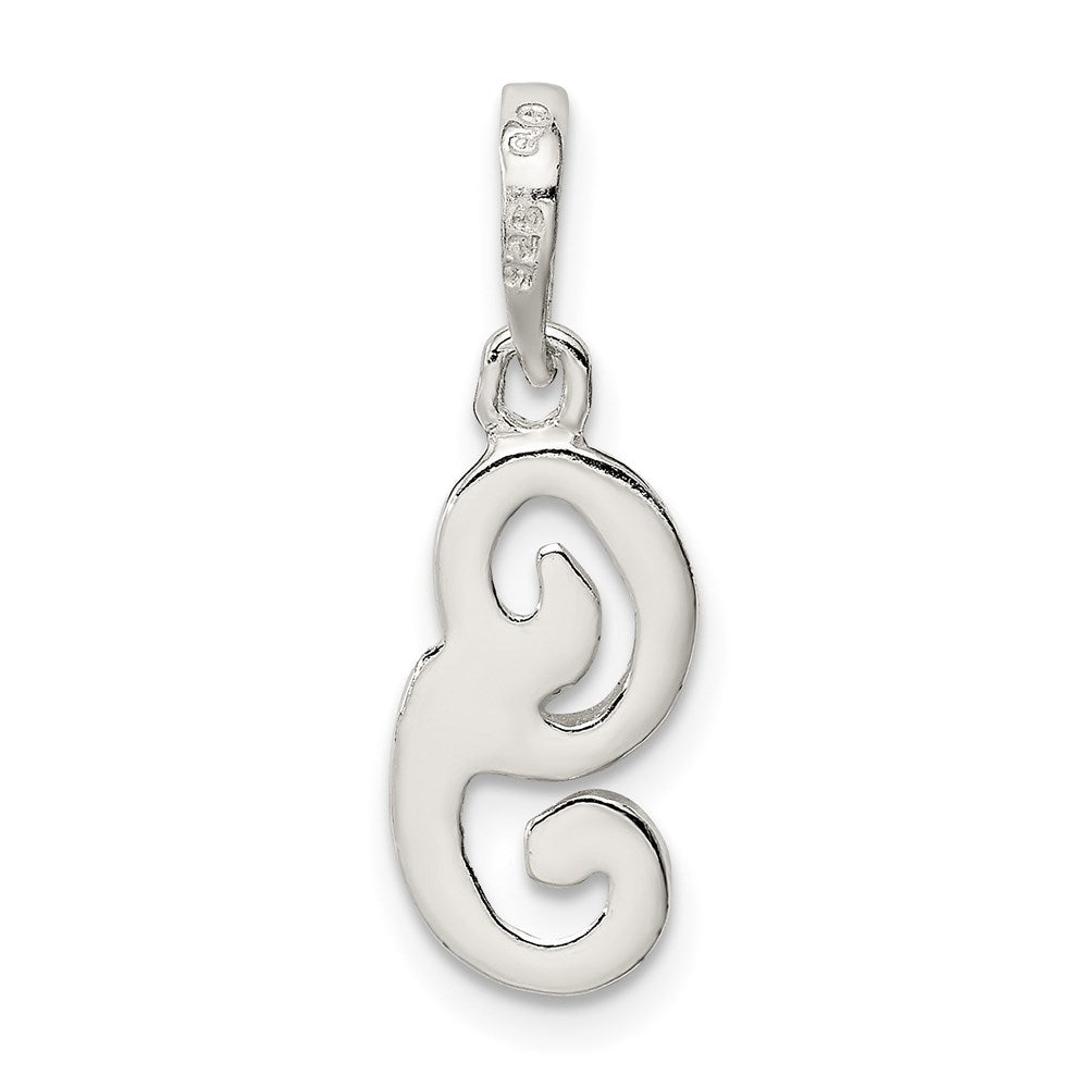 Sterling Silver Letter G Initial Pendant