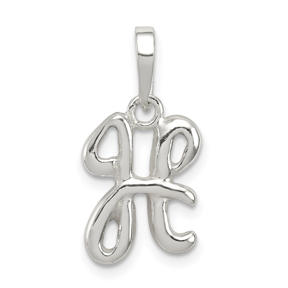 Sterling Silver Letter H Initial Pendant