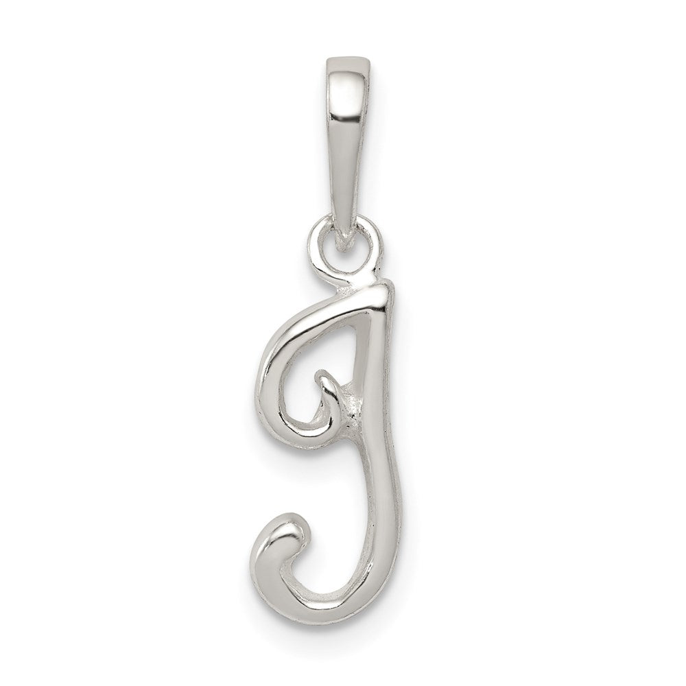 Sterling Silver Letter I Initial Pendant