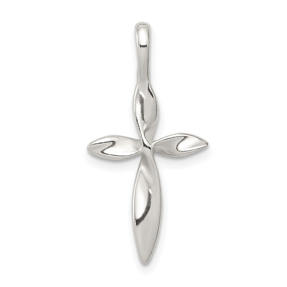 Sterling Silver Twisted Cross Pendant