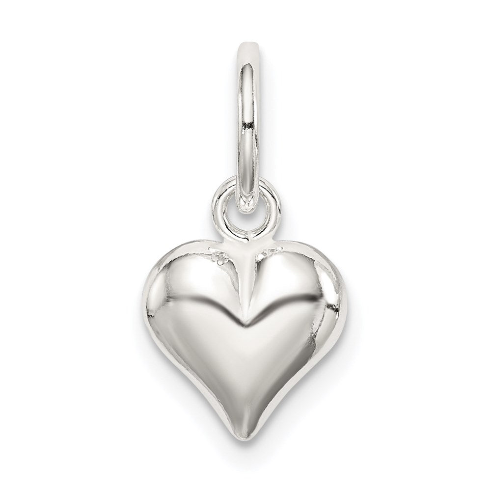 Sterling Silver Puff Heart Charm