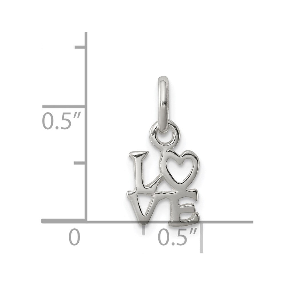 Sterling Silver Love Charm