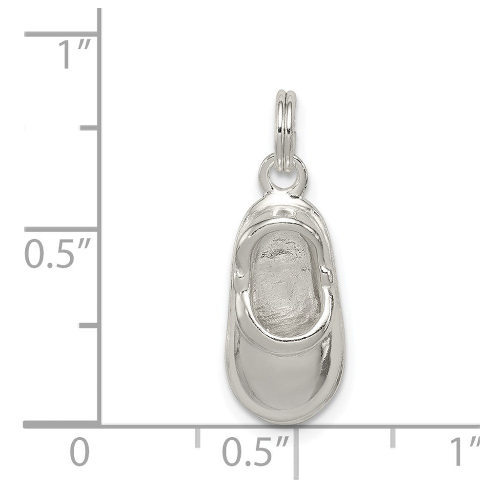 Sterling Silver Polished Shoe Charm