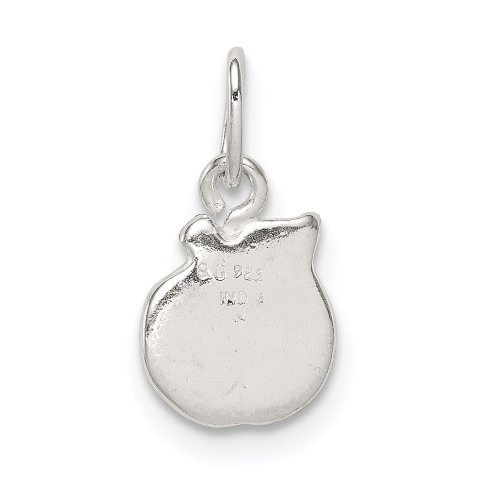 Sterling Silver Enameled Apple Charm