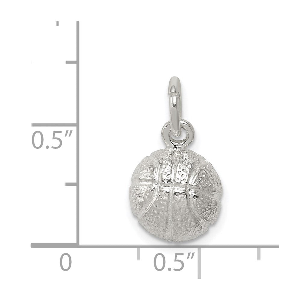 Sterling Silver Basketball Charm