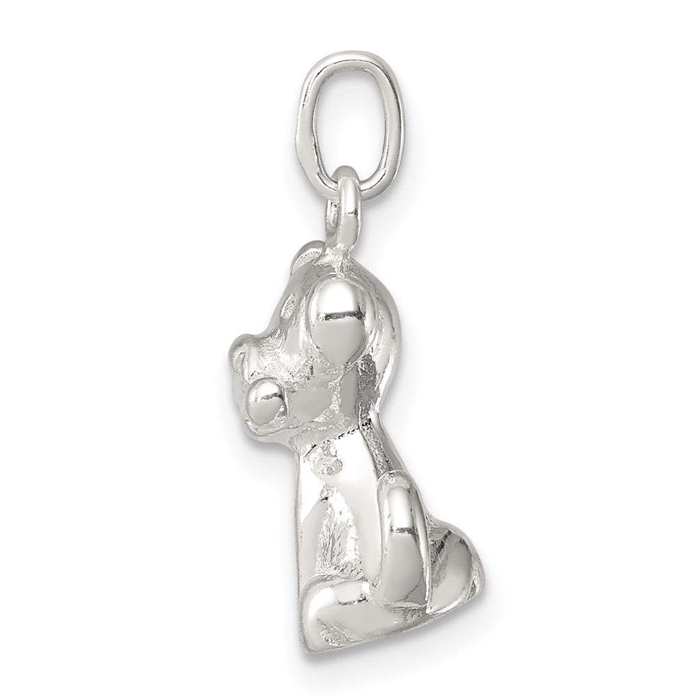 Sterling Silver Doggie w/Bone Charm