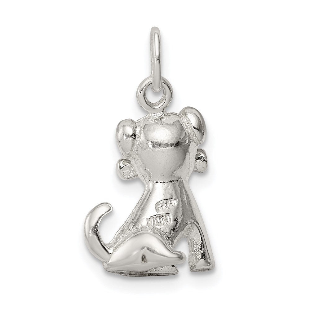 Sterling Silver Doggie w/Bone Charm