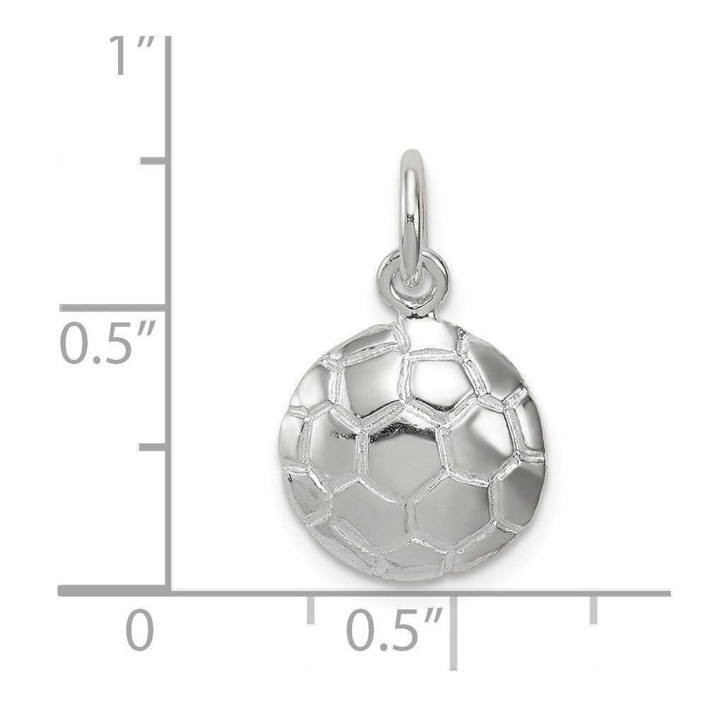 Sterling Silver Soccer Ball Charm