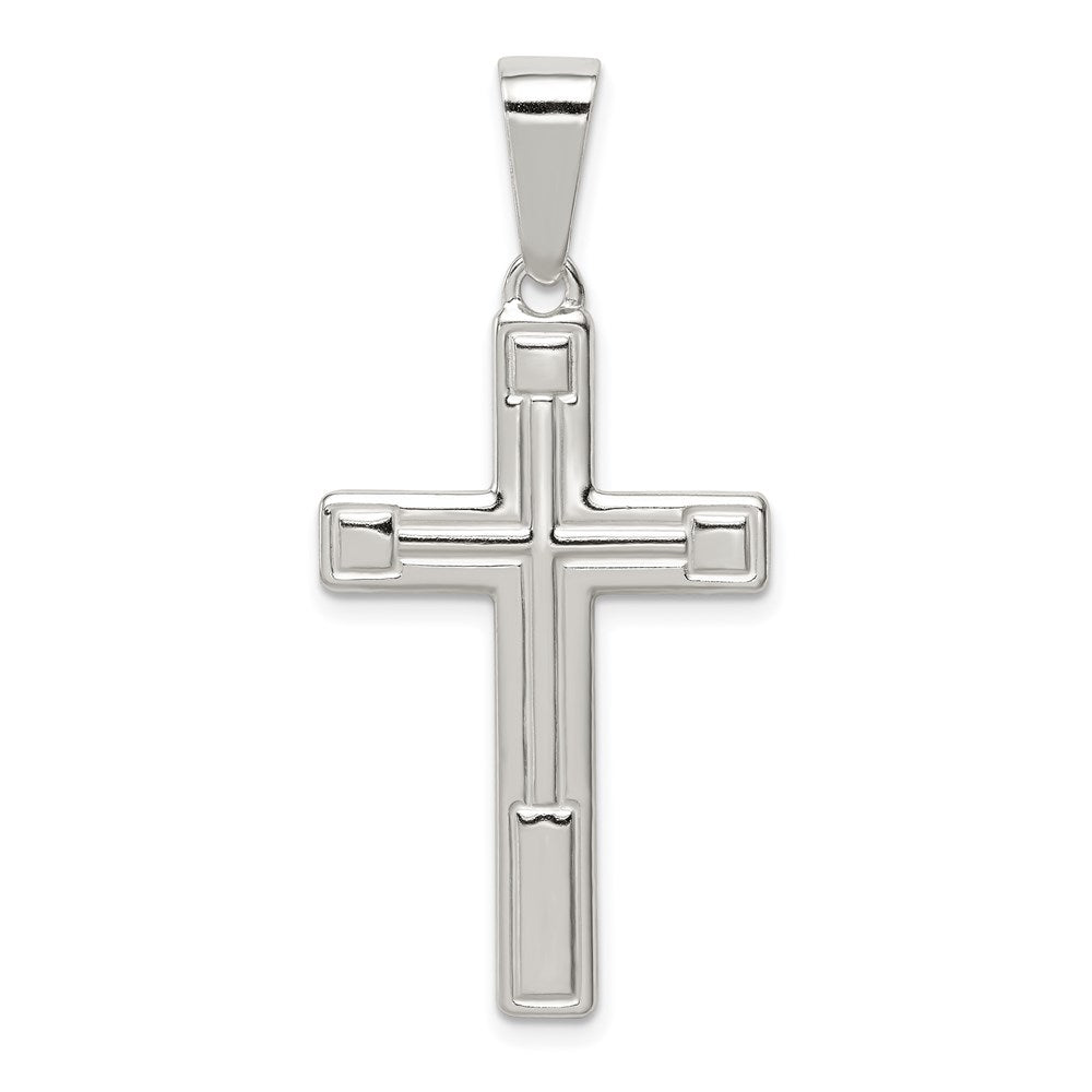 Sterling Silver Polished Cross Pendant