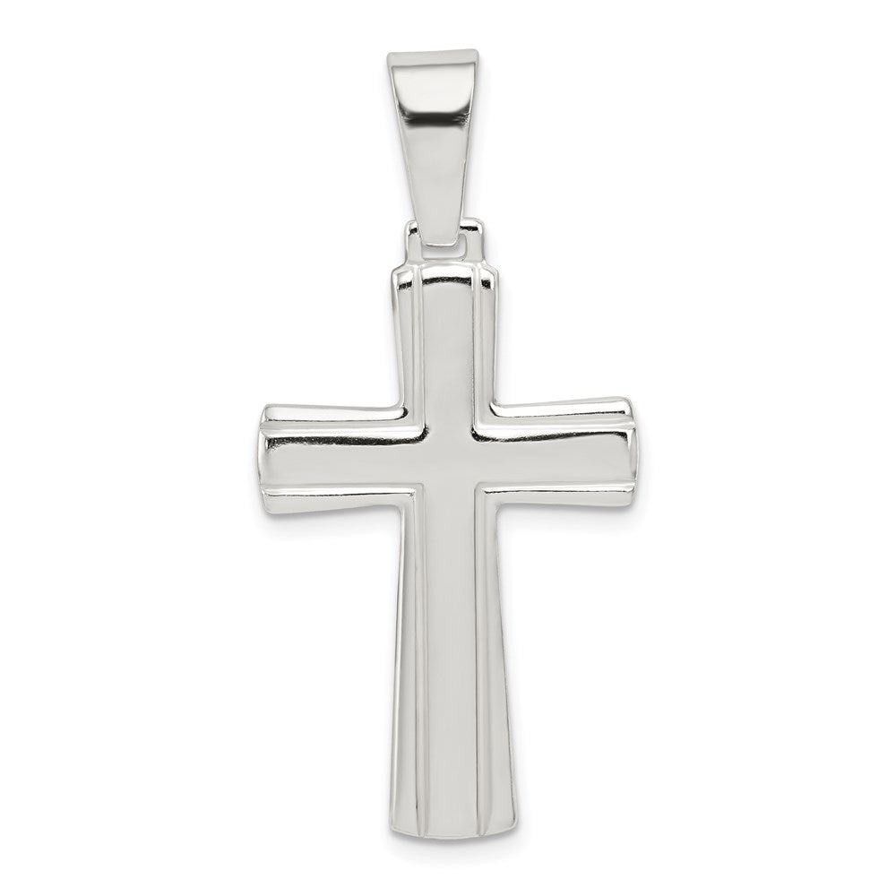 Sterling Silver Polished Cross Pendant