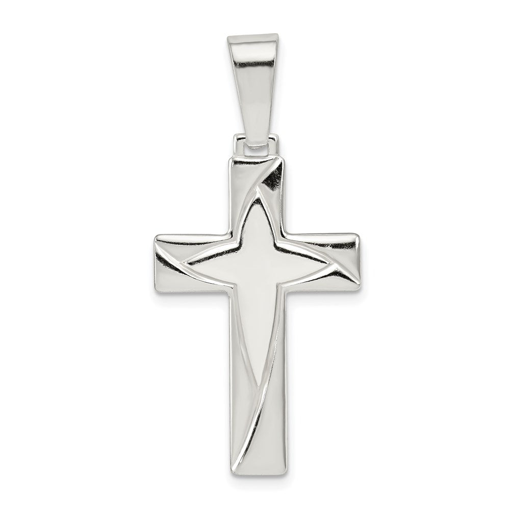 Sterling Silver Polished Cross Pendant