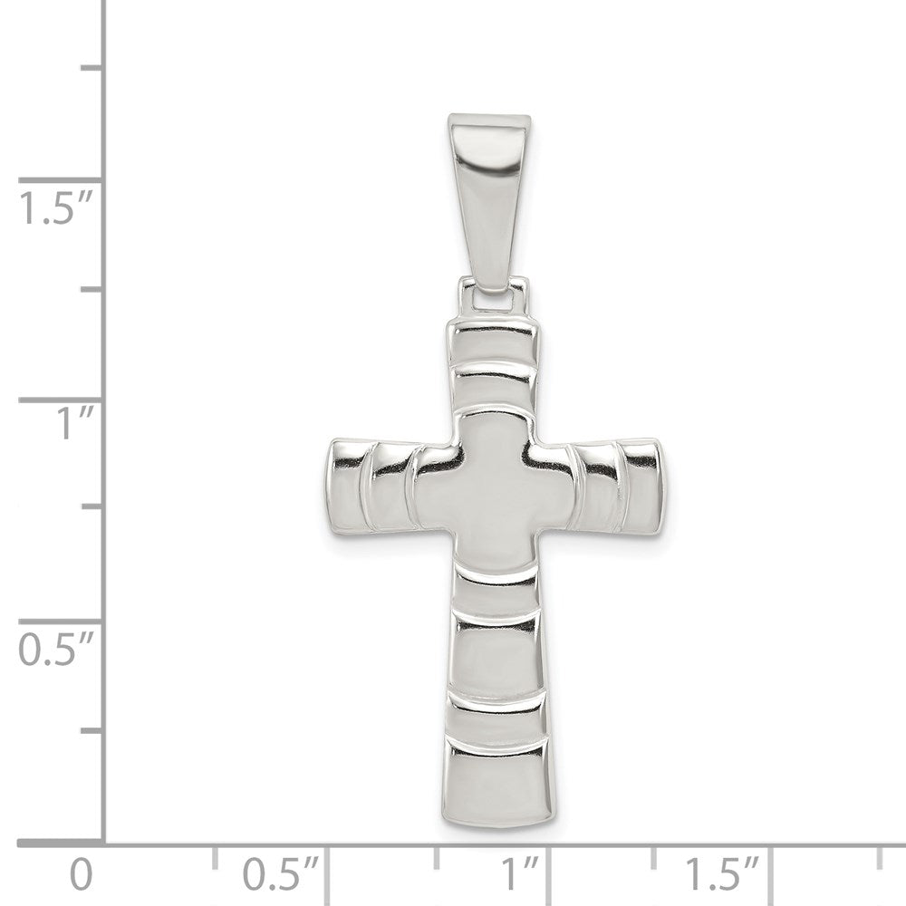 Sterling Silver Polished Cross Pendant