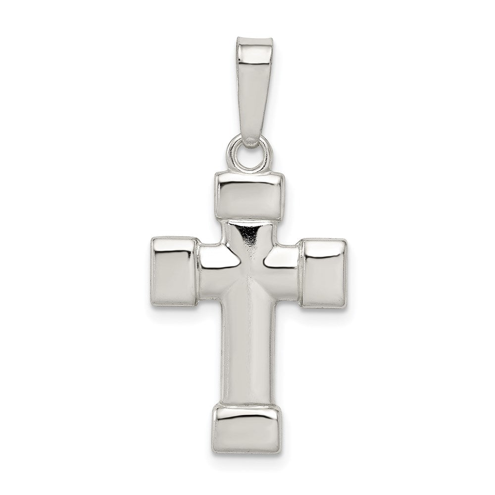 Sterling Silver Polished Cross Pendant