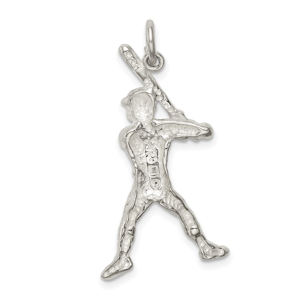 Sterling Silver Baseball Batter Charm