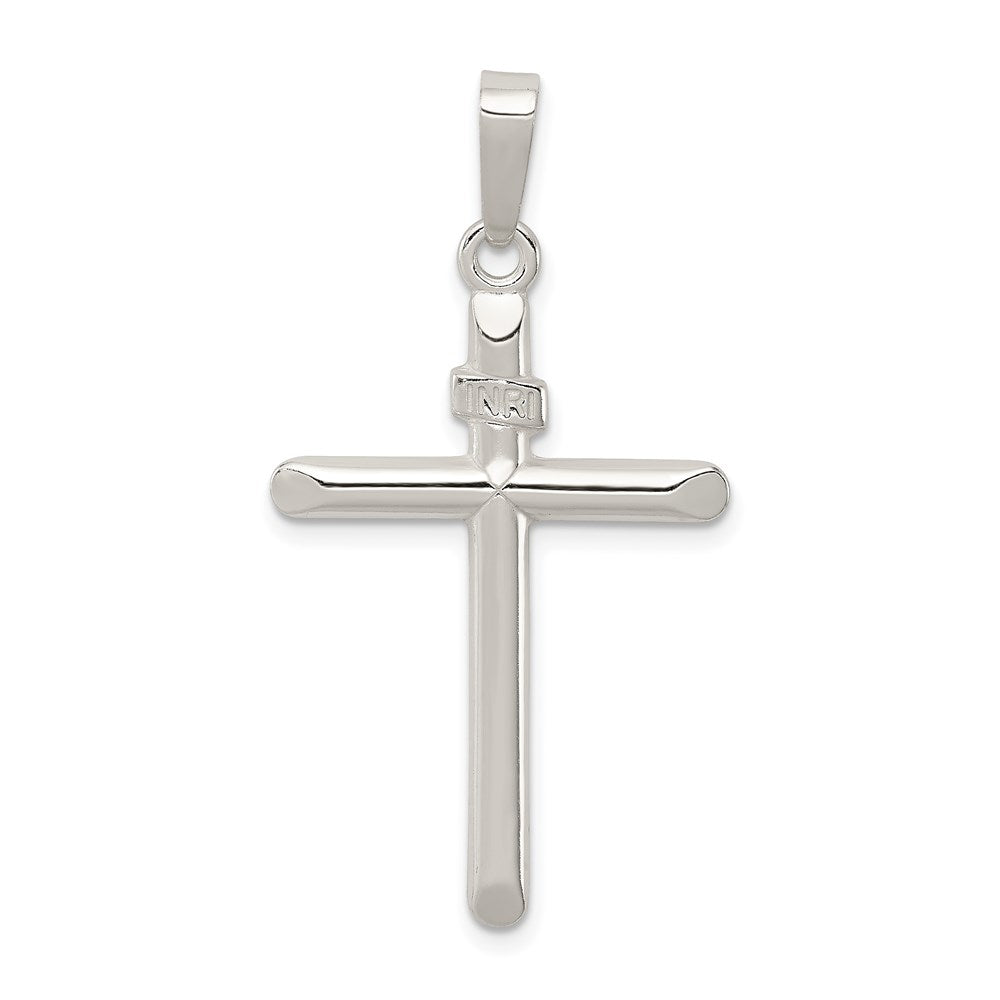 Sterling Silver Polished INRI Cross Pendant